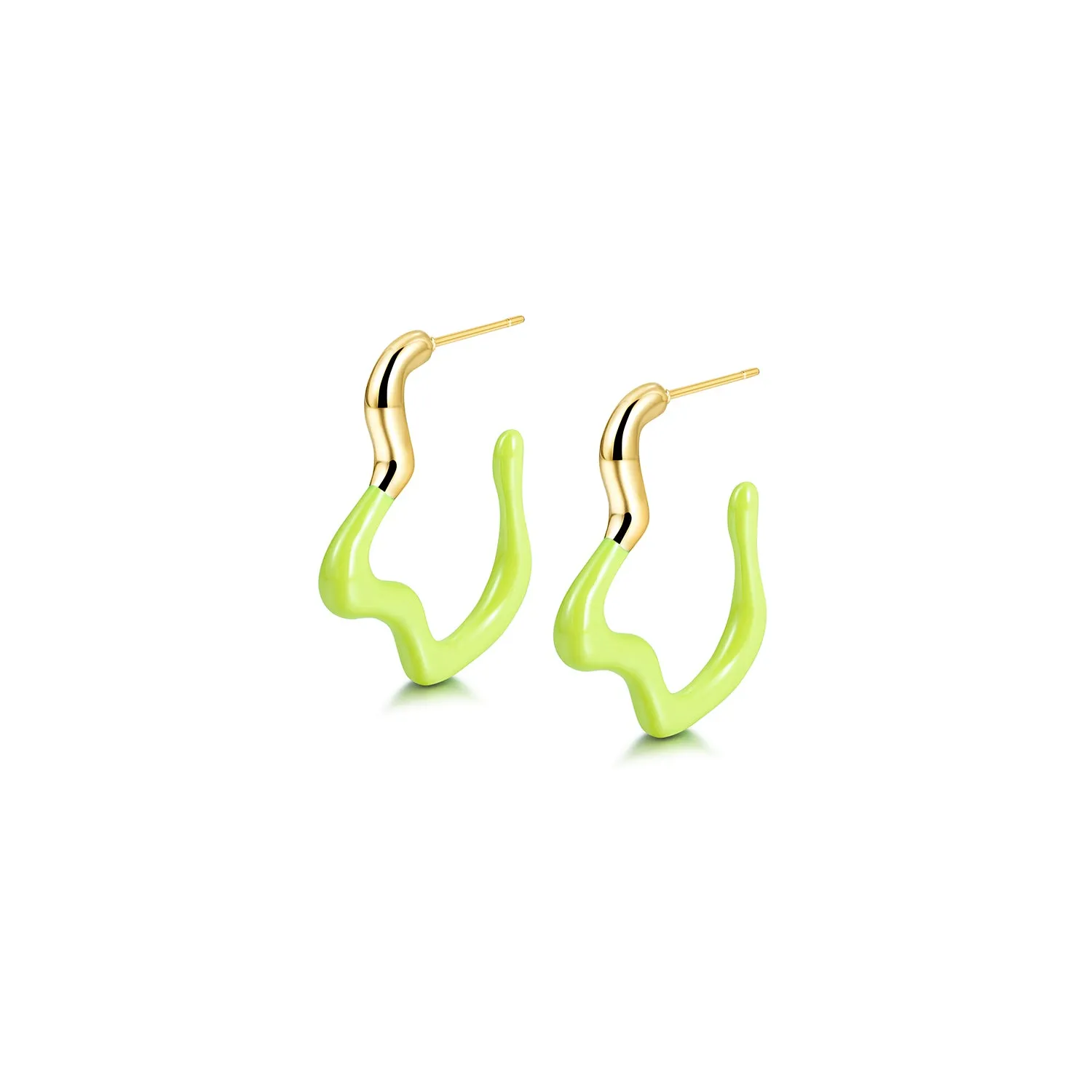 Geometric irregular earrings-SCE378ST