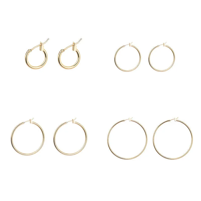 Geometric ring frosted earrings