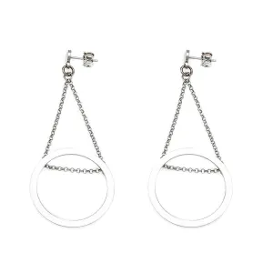 Geometric Silver Earrings