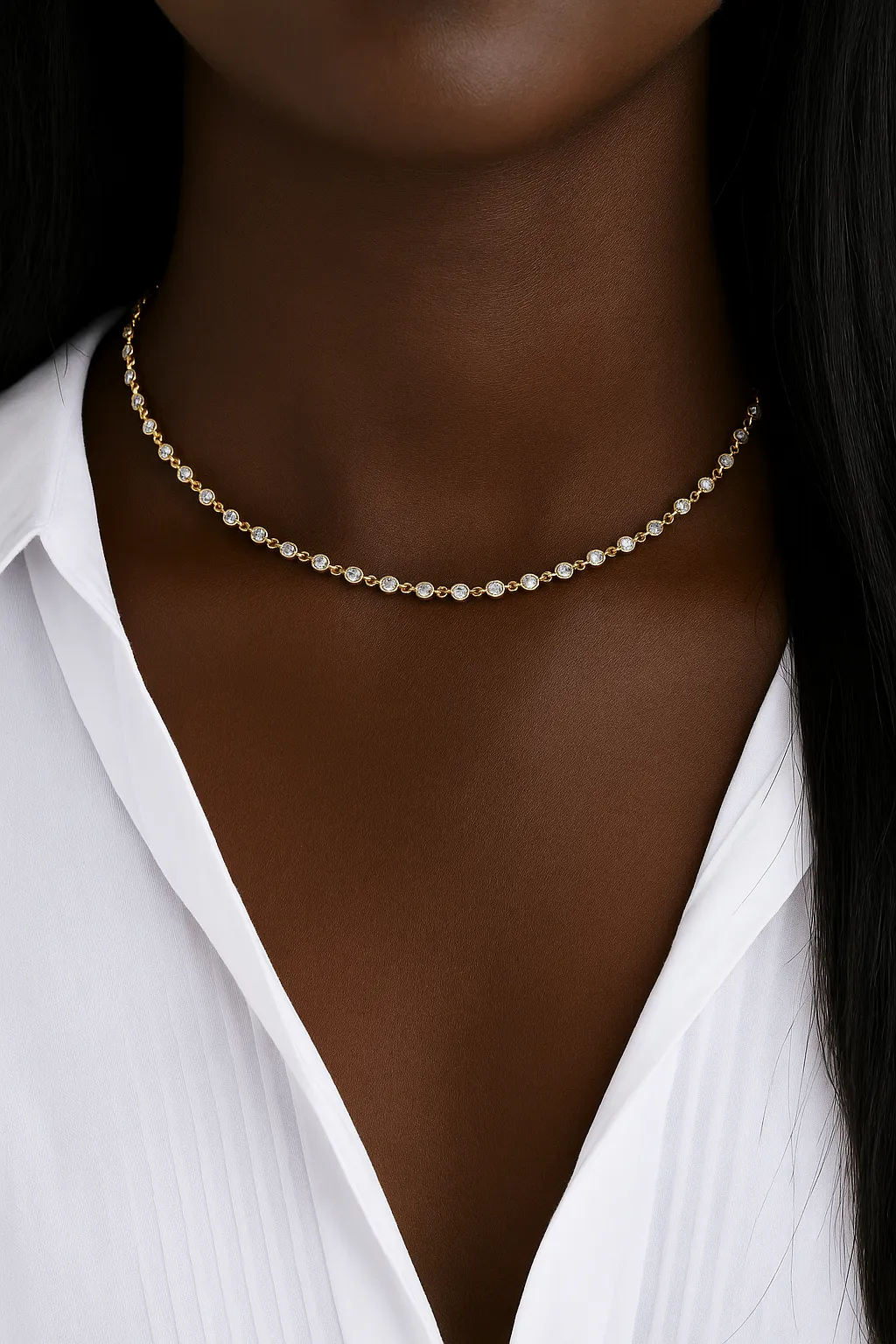 Gigi gold vermeil choker necklace