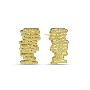 Gilded Net Earrings