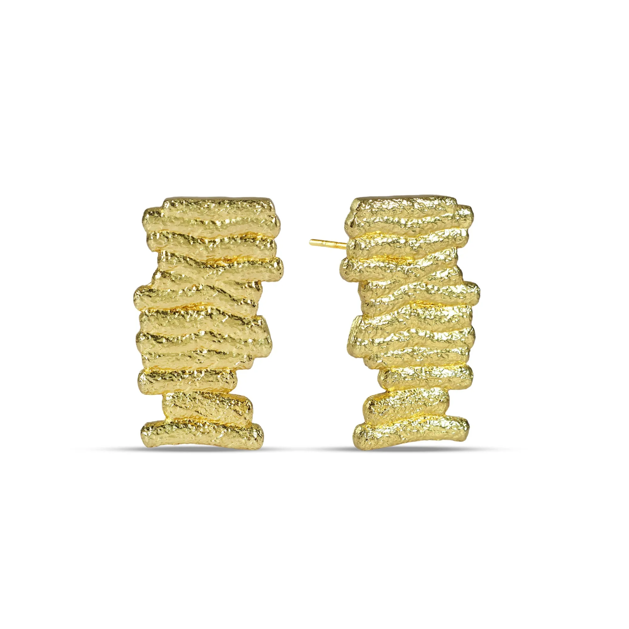Gilded Net Earrings