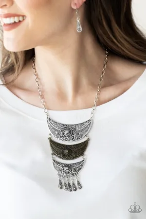 Go STEER Crazy Multi Paparazzi Necklace