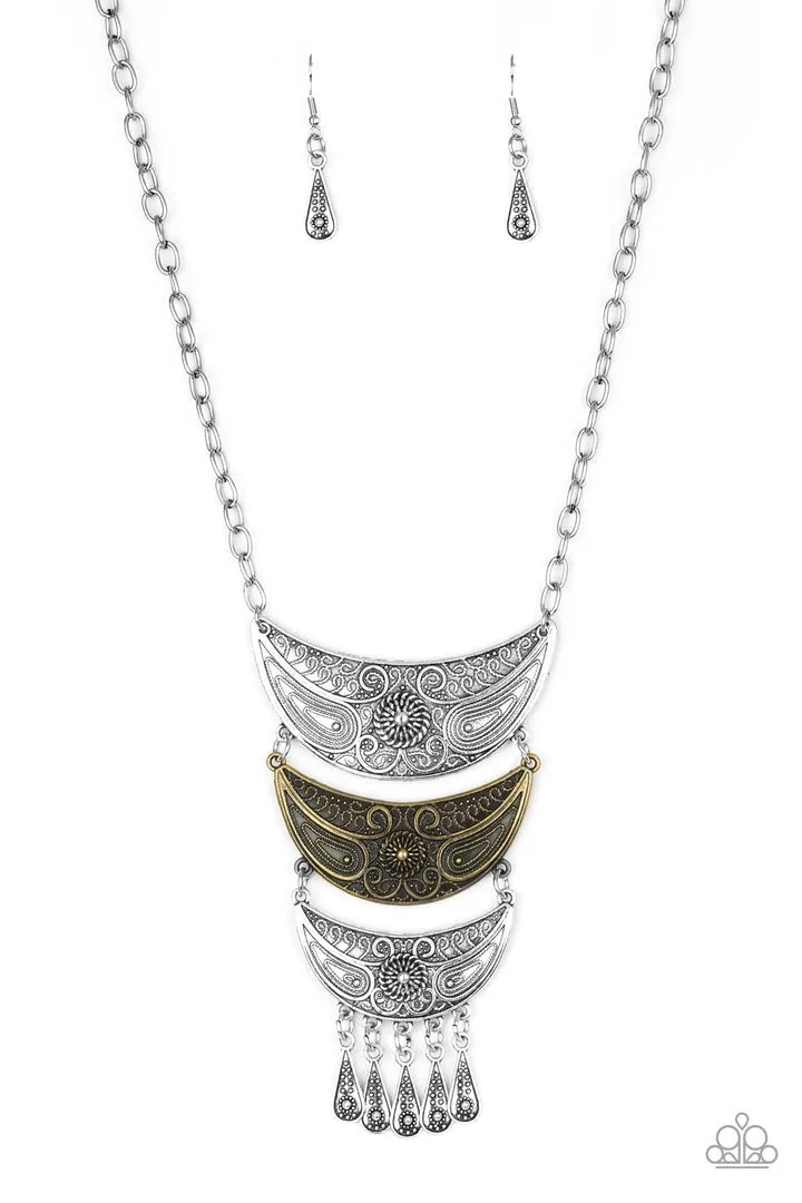 Go STEER Crazy Multi Paparazzi Necklace