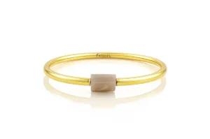 Gold Bangle Sunstone Bracelet