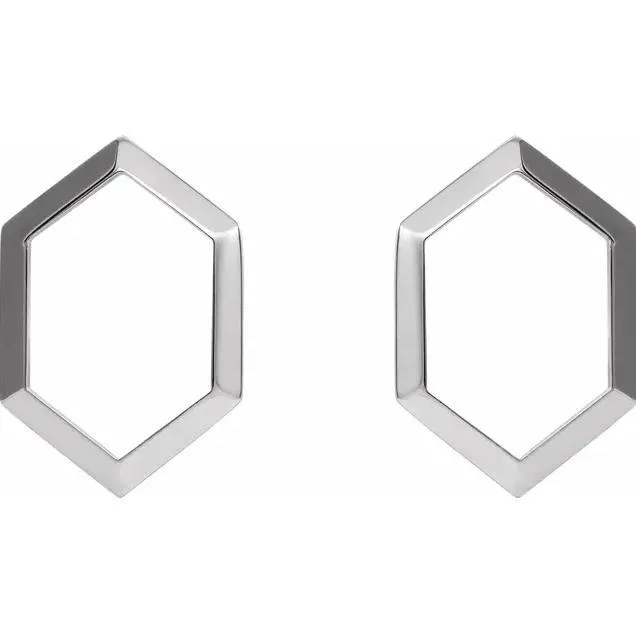 Gold Geometric Drop Earrings