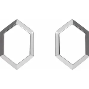 Gold Geometric Drop Earrings