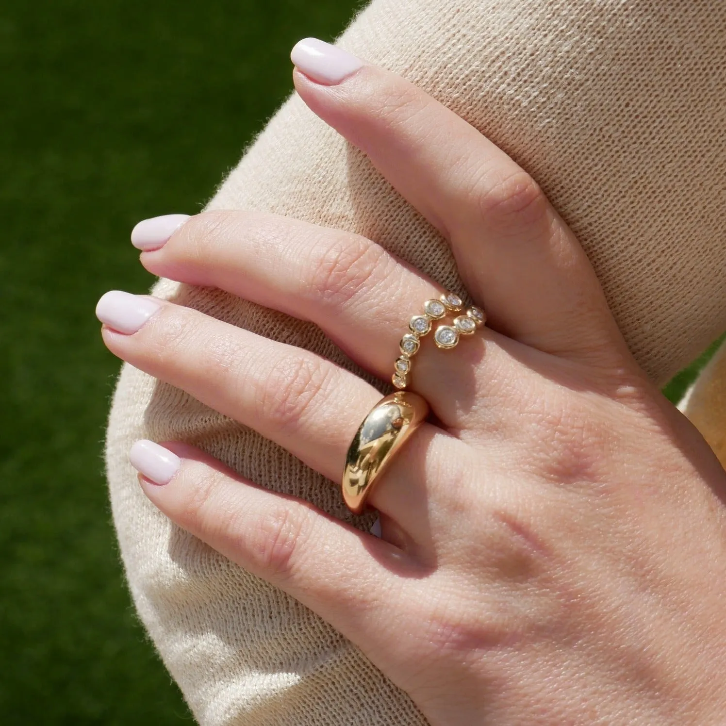 Gold Jumbo Dome Ring