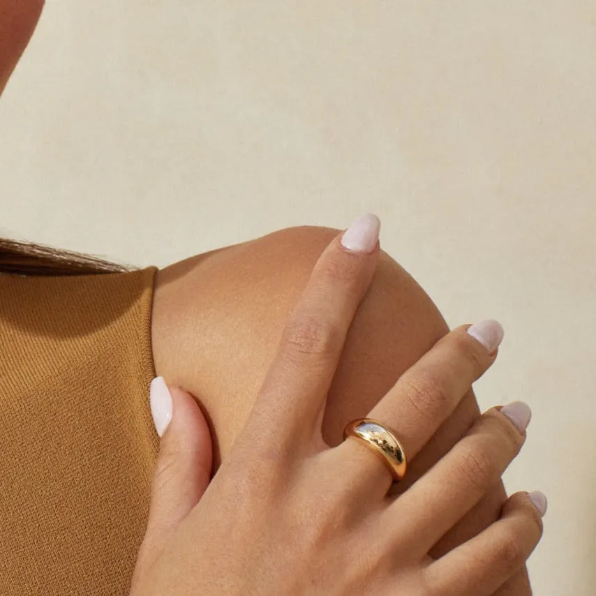 Gold Jumbo Dome Ring