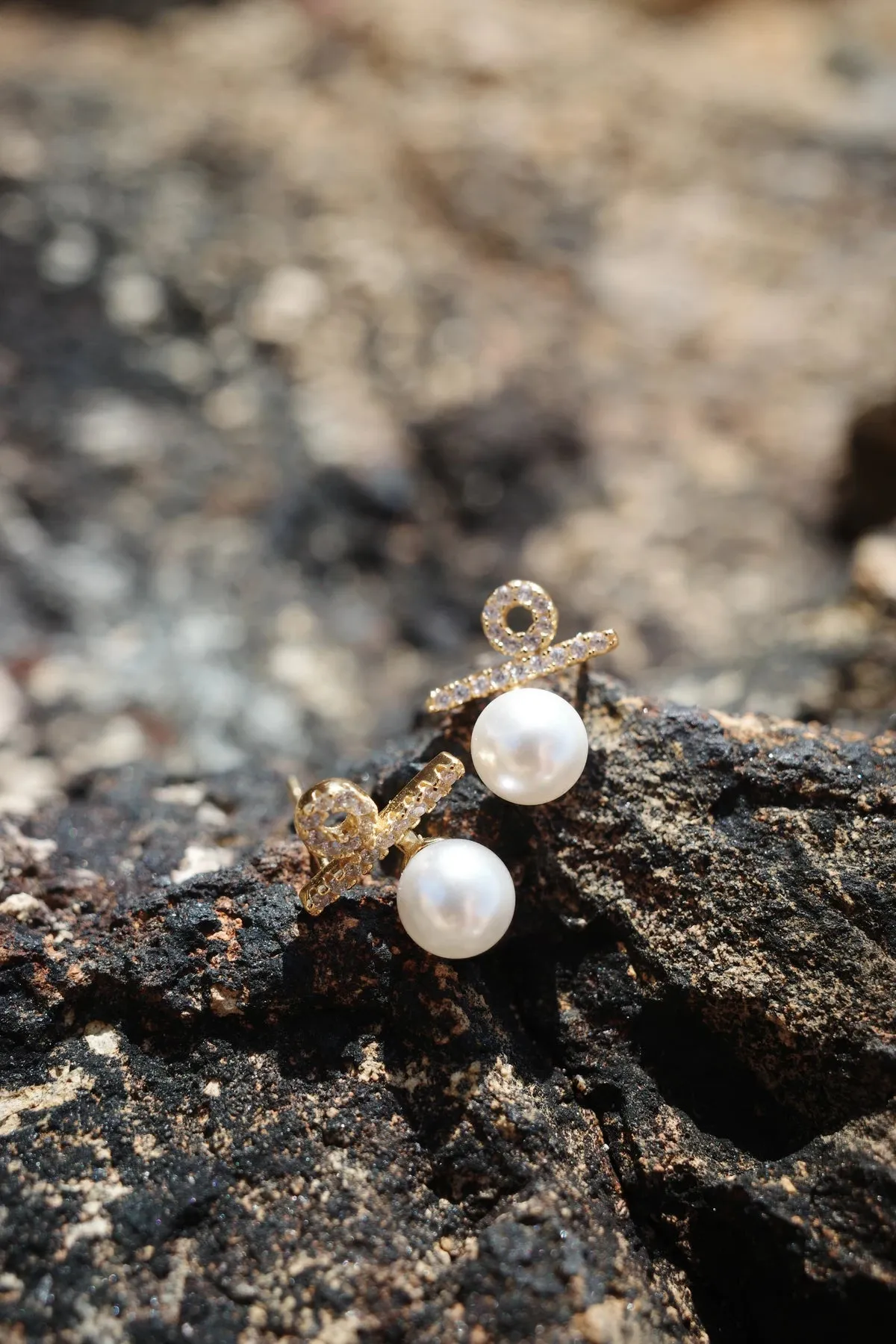 Golden See-Saw Earrings