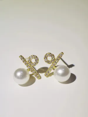 Golden See-Saw Earrings