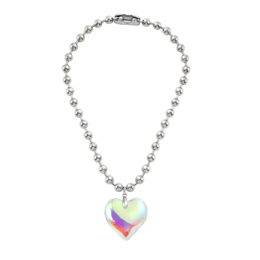 Goth Black Velvet Big Heart Pendant Choker Necklace for Women Elegant Weave Knotted Bowknot Adjustable Chain