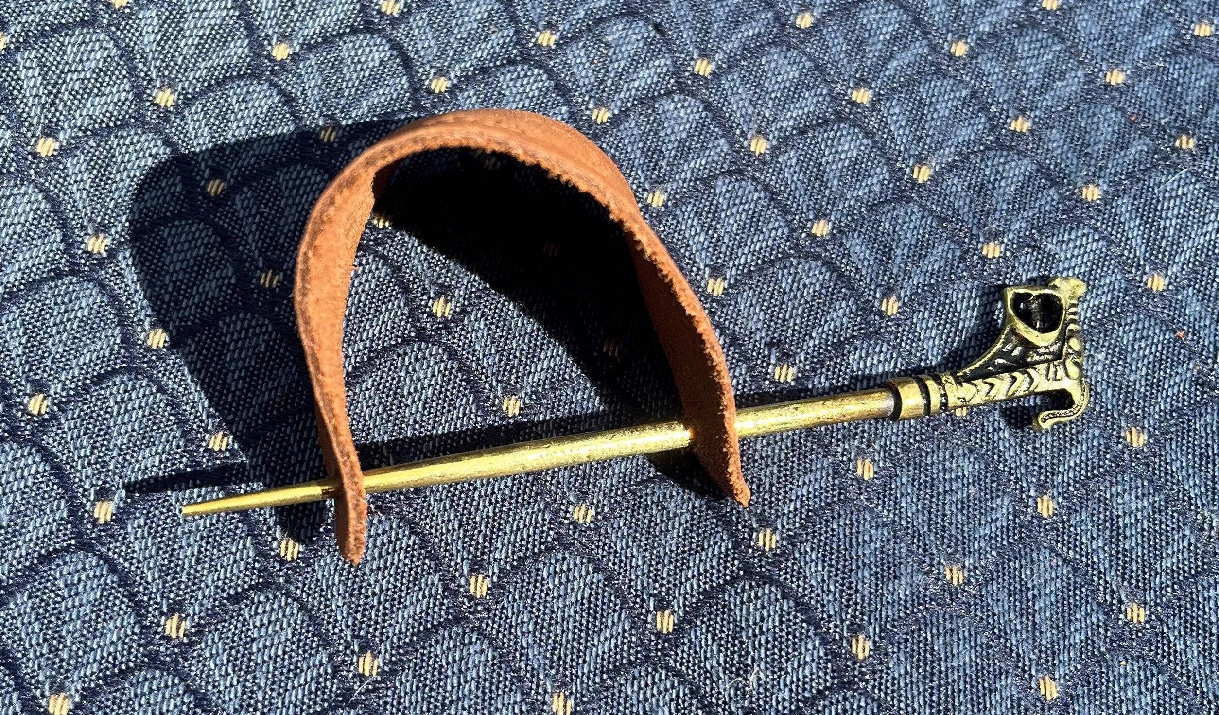 Hair Pins and Leather Wrap