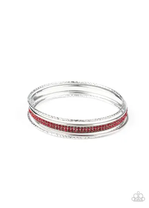 Heap It On Red Paparazzi Bracelet