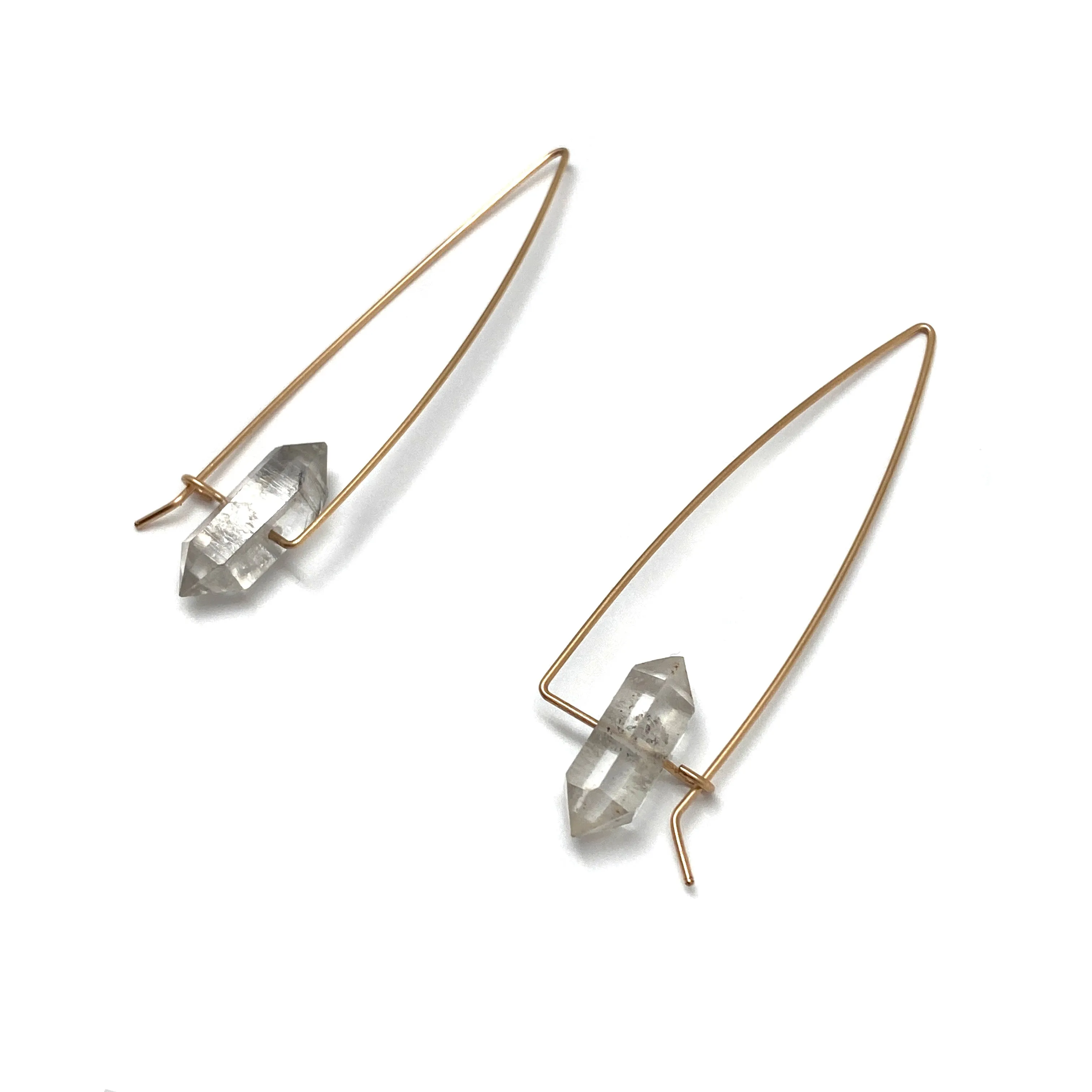 Herkimer Diamond Dangle Earrings