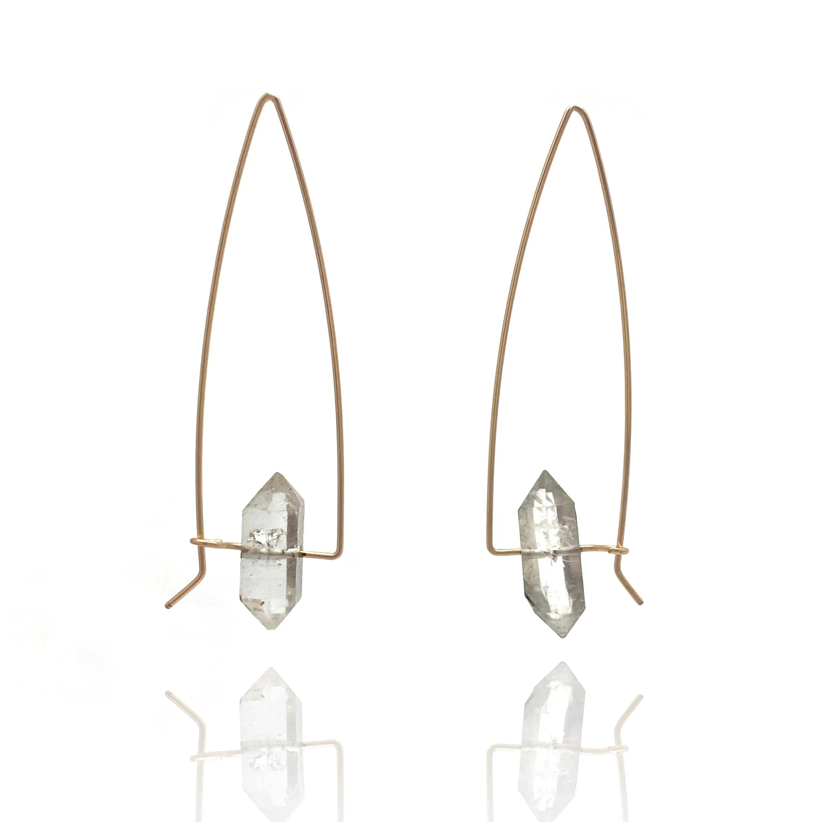 Herkimer Diamond Dangle Earrings