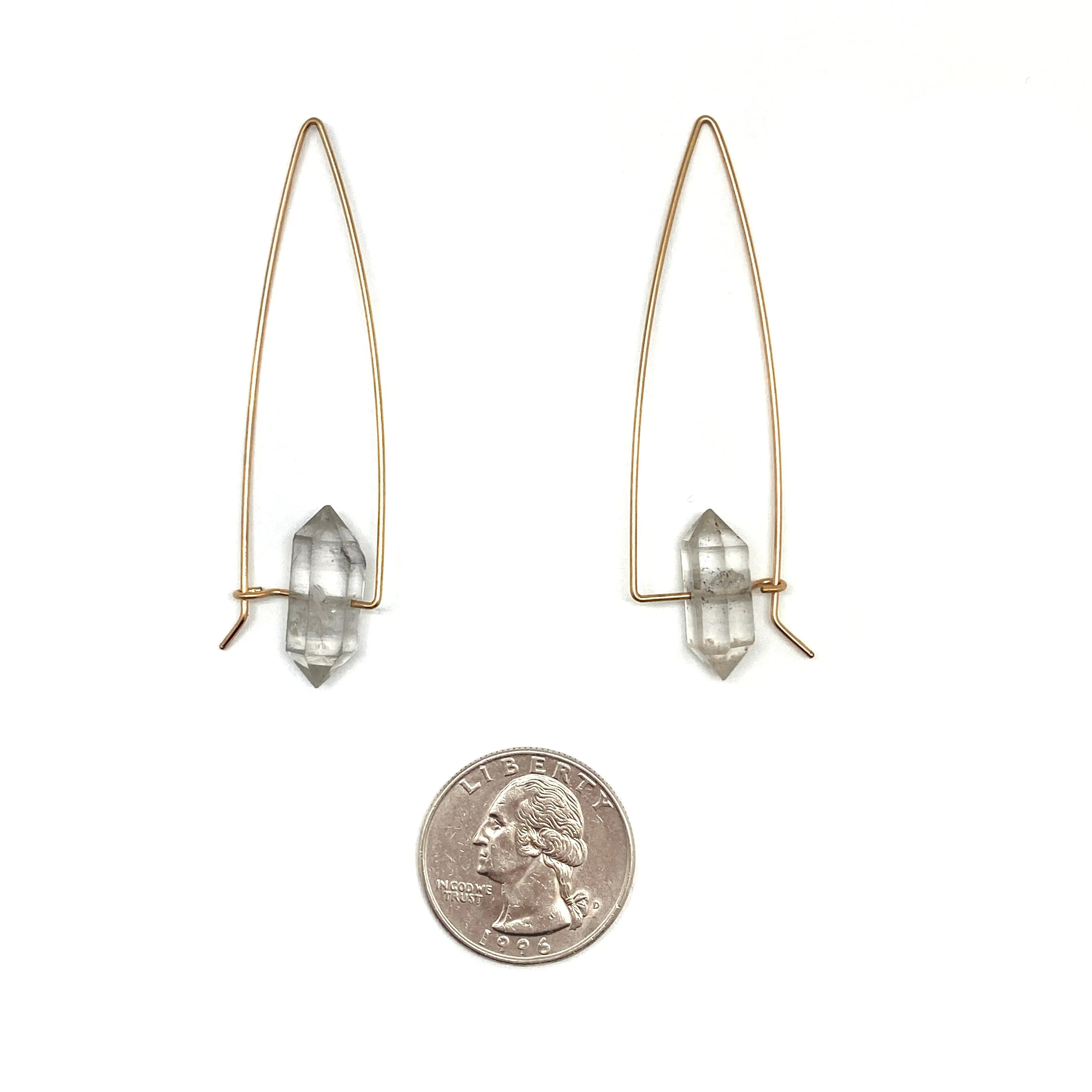 Herkimer Diamond Dangle Earrings