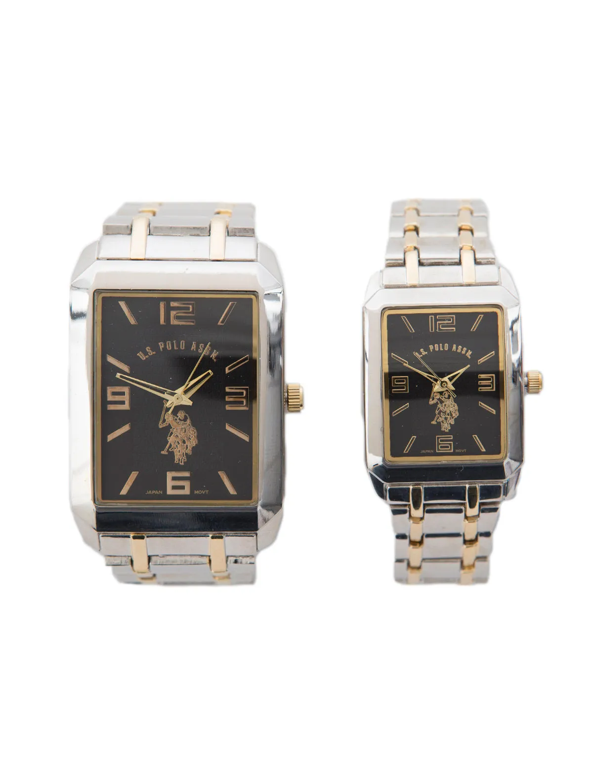 HIS AND HERS SQUARE FACE WATCH SET