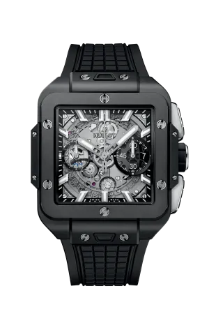 Hublot, Square Bang Unico Back Magic, 42mm, Black Ceramic, Ref# 821.CI.0170.RX