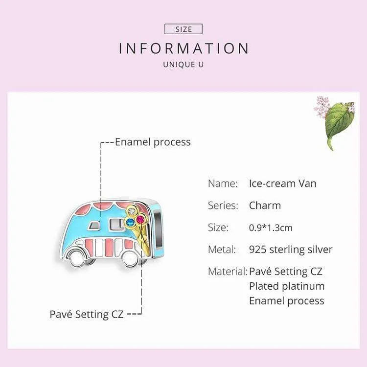Ice Cream Van Charm