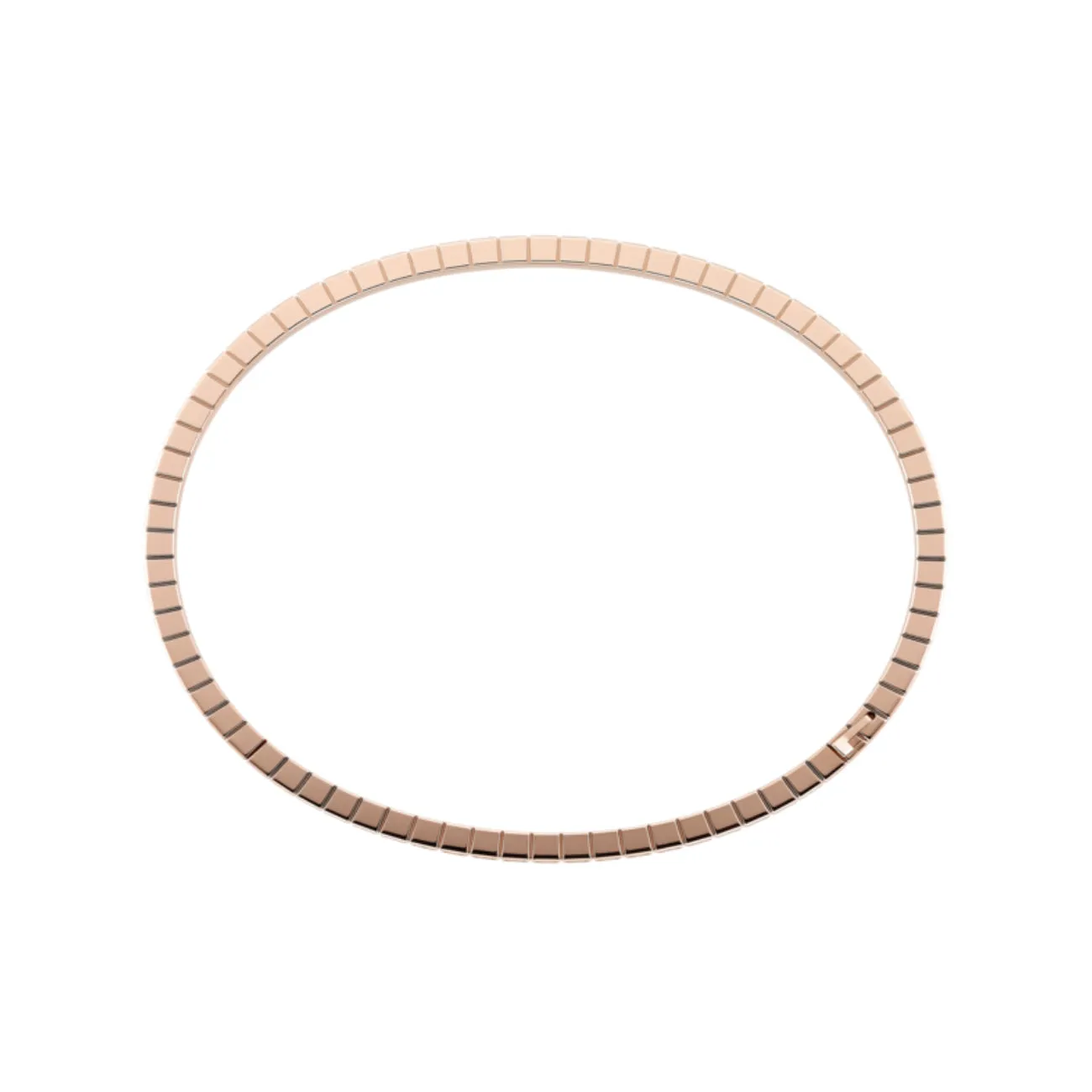 Ice Cube Ethical Rose Gold Half-Set Diamonds Bangle