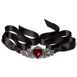Ignite Your Passion With Our Stunning Blood Red Heart Choker