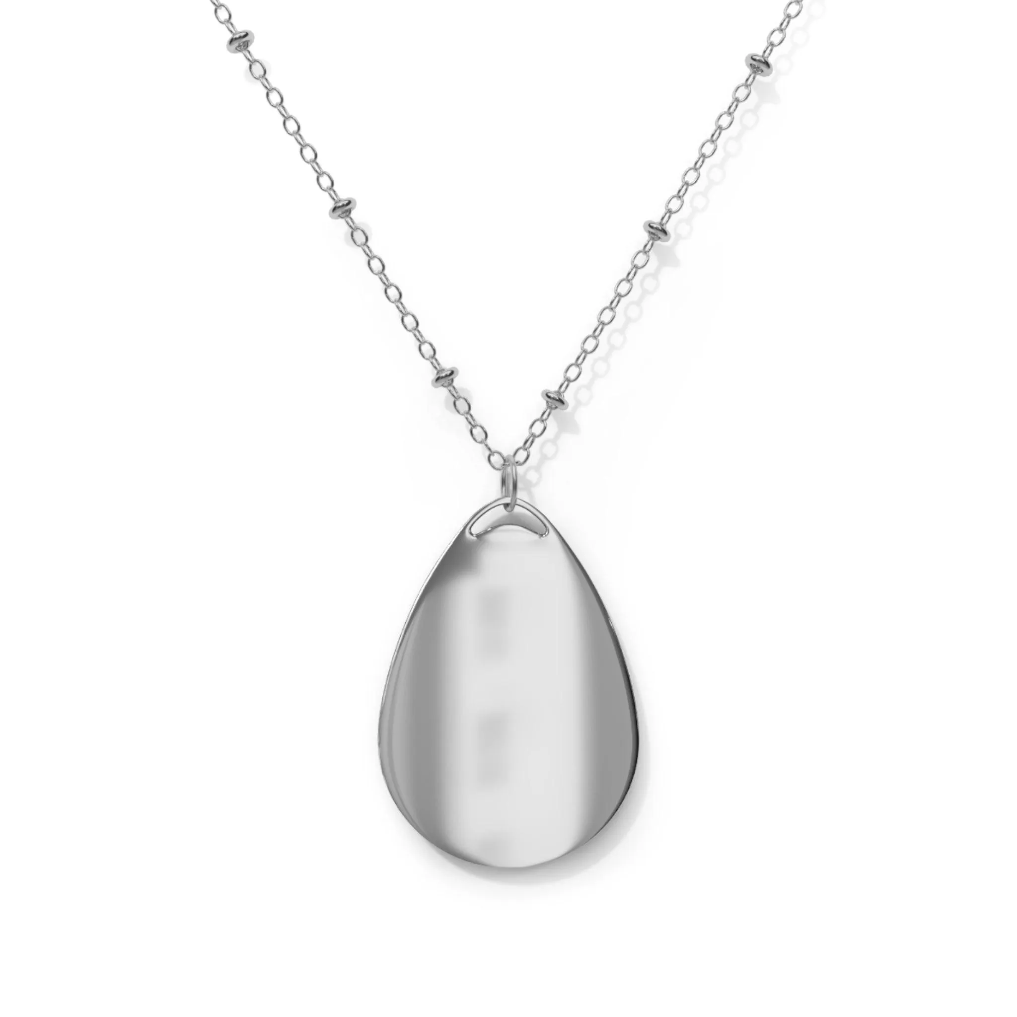 IQ Fashion | Oval Necklace