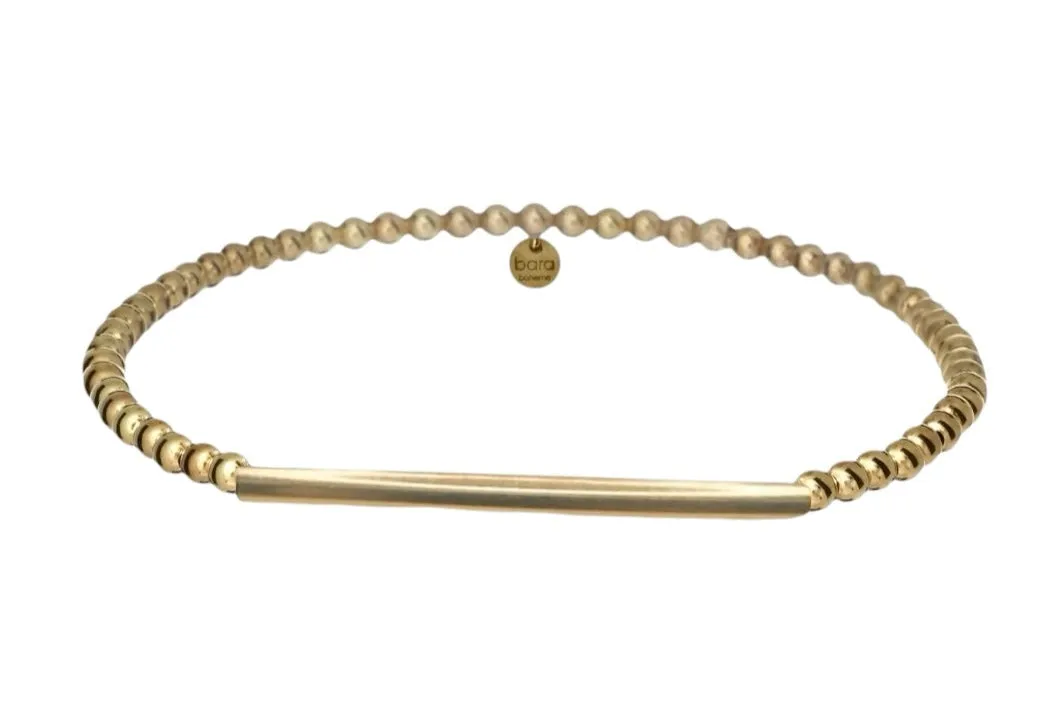 JAMIE | Stretchy Anti-tarnish 14K Gold/Silver Stackable Bracelet