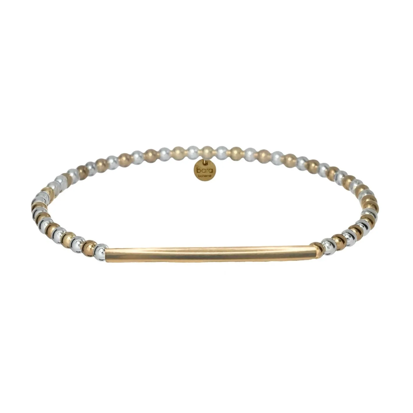 JAMIE | Stretchy Anti-tarnish 14K Gold/Silver Stackable Bracelet