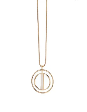 Jenny Bird Lennox Pendant in Gold/White