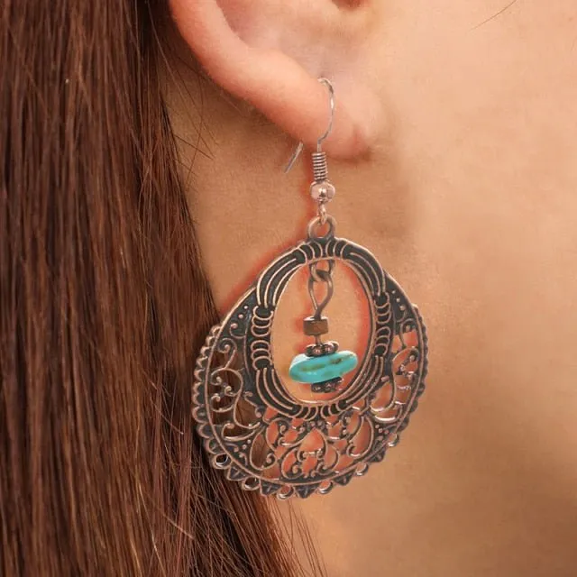 Jewellery - Turquoise Water Droplet Earrings