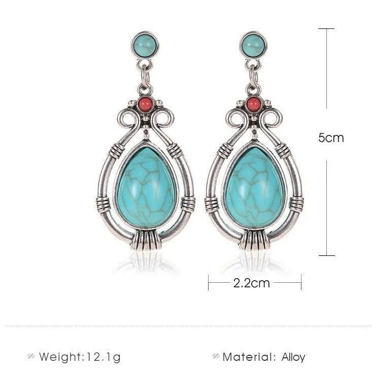 Jewellery - Turquoise Water Droplet Earrings