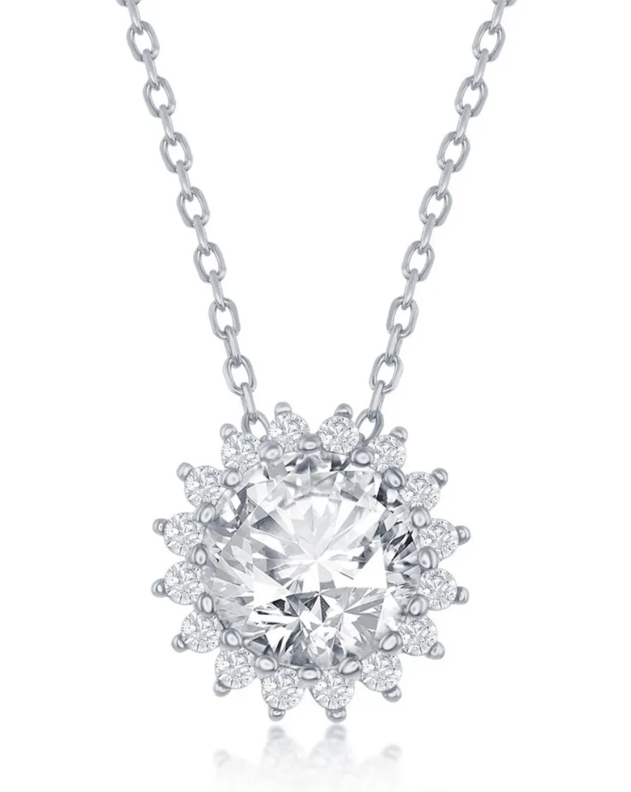 Joanne CZ Starburst Necklace