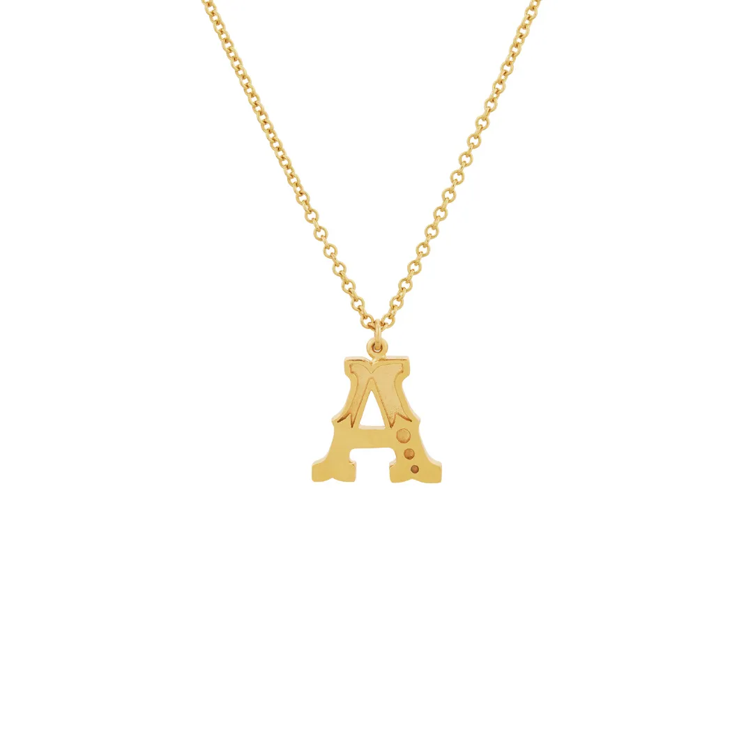 Just My Type Letter A Necklace
