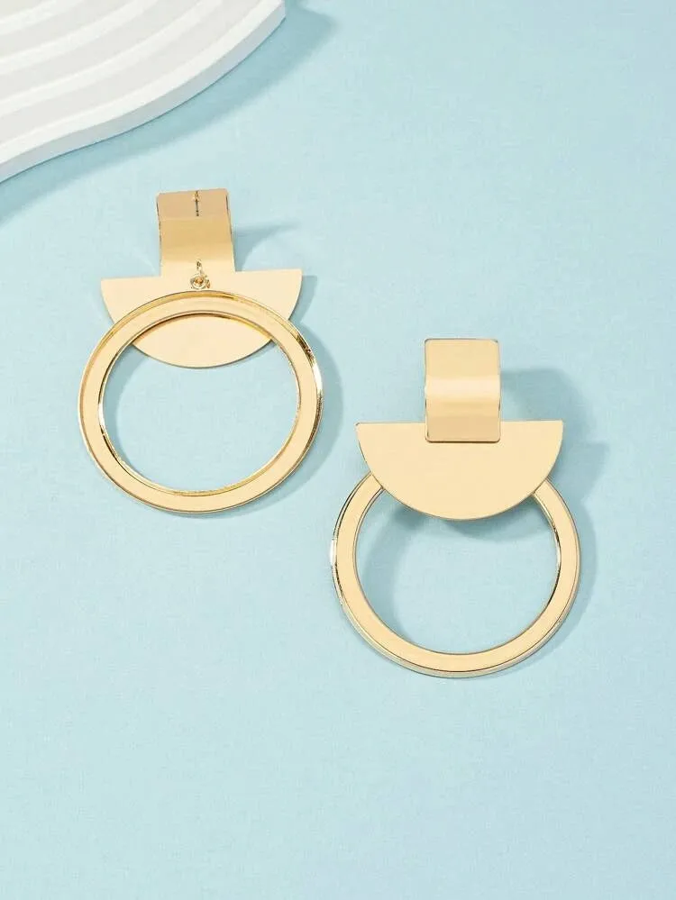 KNOXX  GEOMETRIC  EARRINGS- GOLD