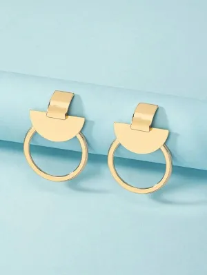 KNOXX  GEOMETRIC  EARRINGS- GOLD