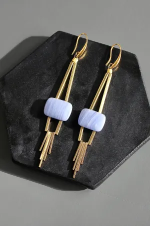 KYLE76 lavender geometric earrings