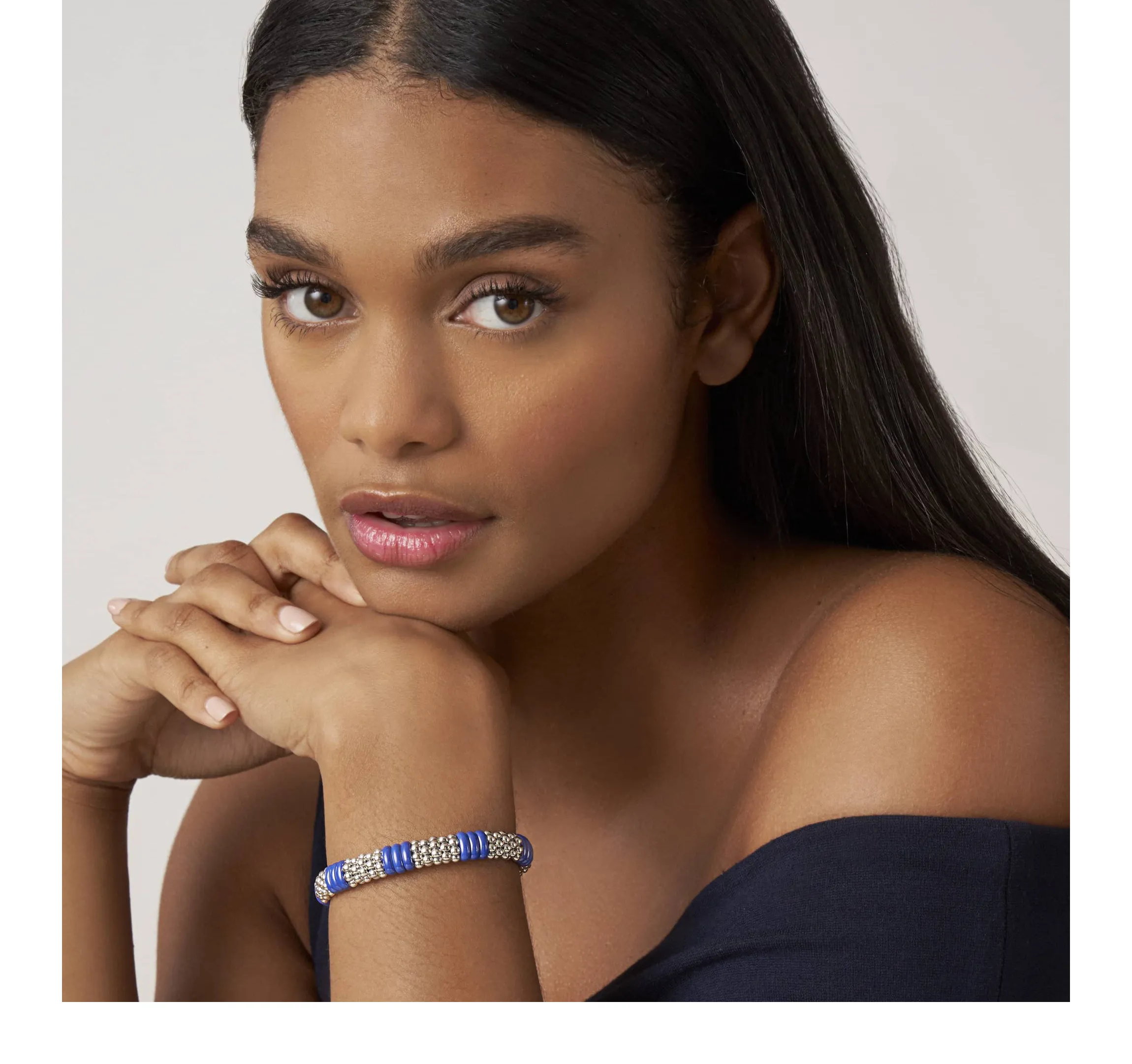 LAGOS Blue Caviar Ceramic Beaded Bracelet