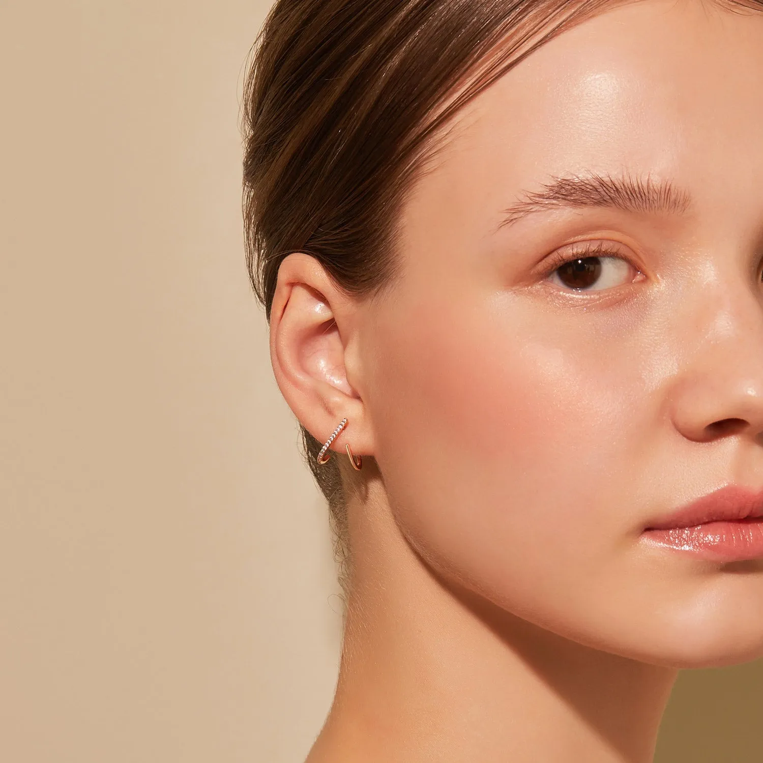 L'air de Paris Gold One-sided Earring JDLER3S02ZC