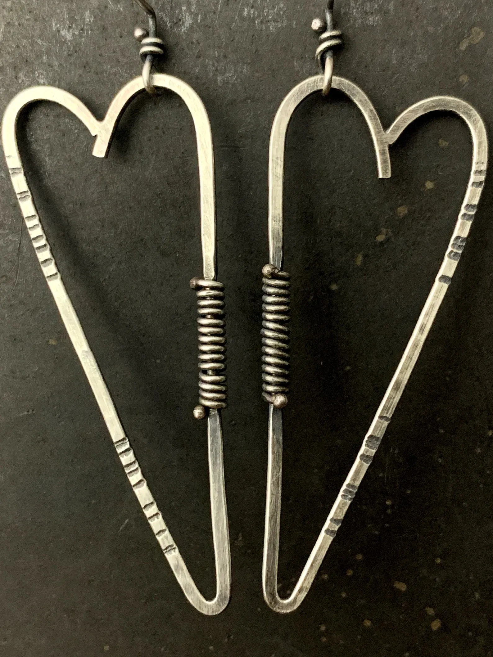 Large Heart Earrings