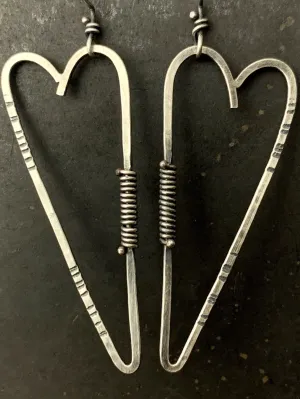 Large Heart Earrings