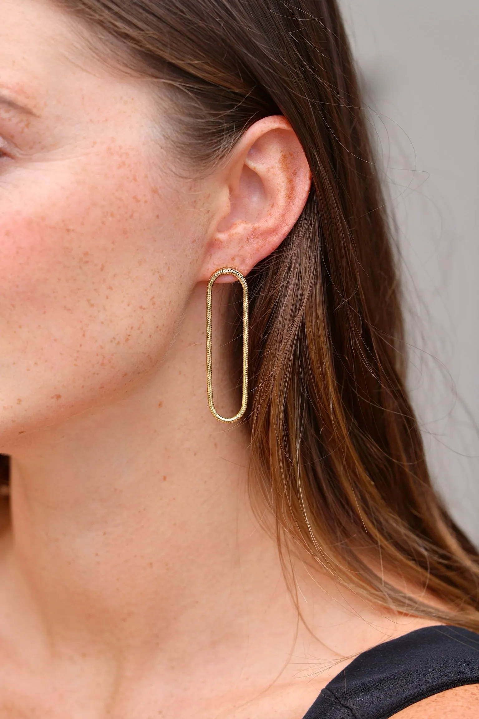 Large Single Chain Earrings