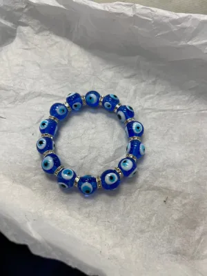 Larger Evil Eye Bracelet Glass