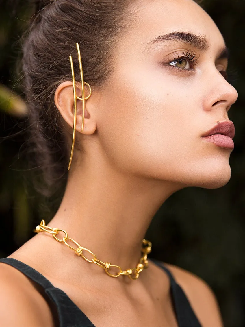 Leo Link Choker - Silver