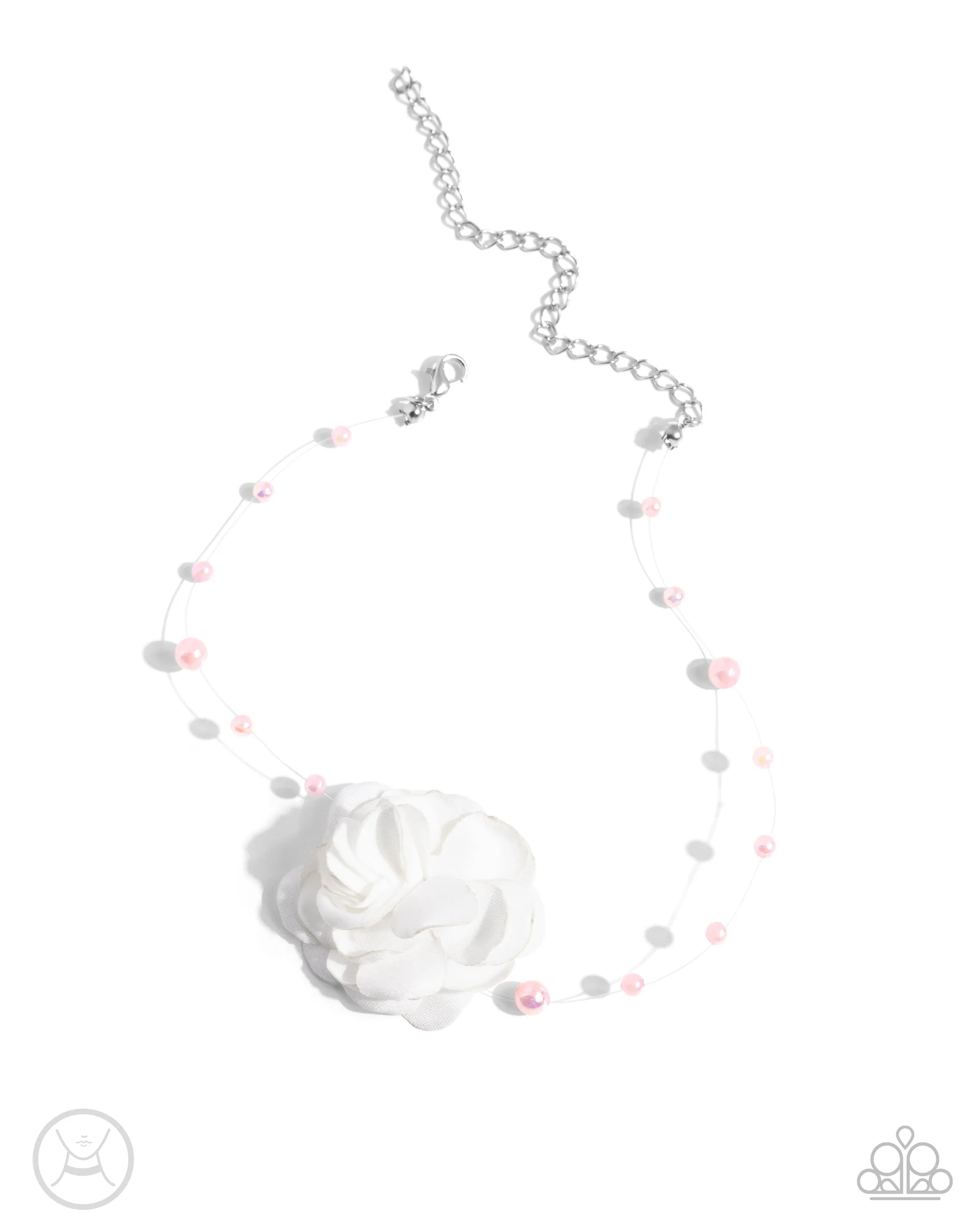 Life is the Bubbles - Pink Choker Necklace