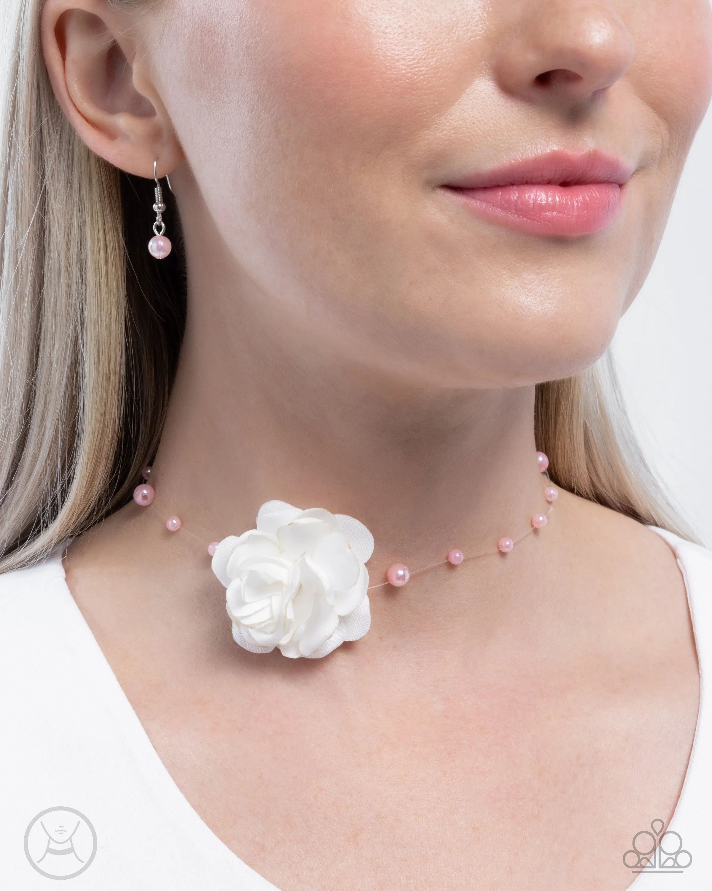 Life is the Bubbles - Pink Choker Necklace