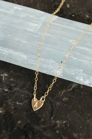 Lil Heart Initial Necklace