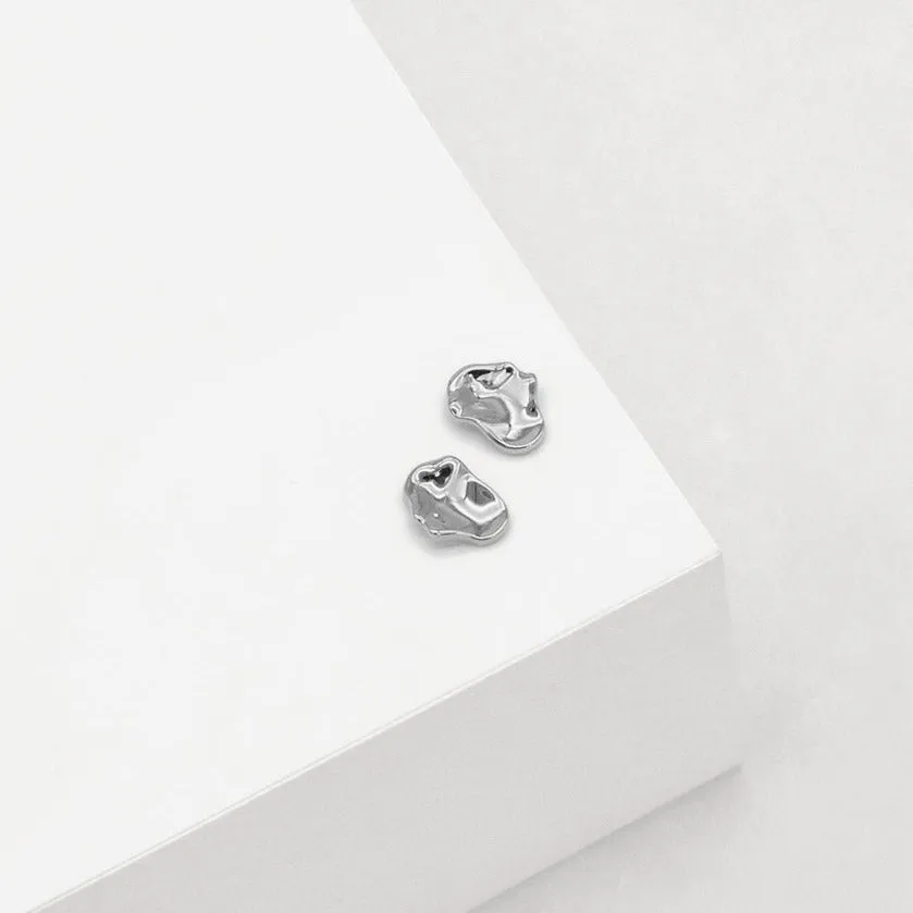 Linda Tahija - Stud Morph Silver Earrings