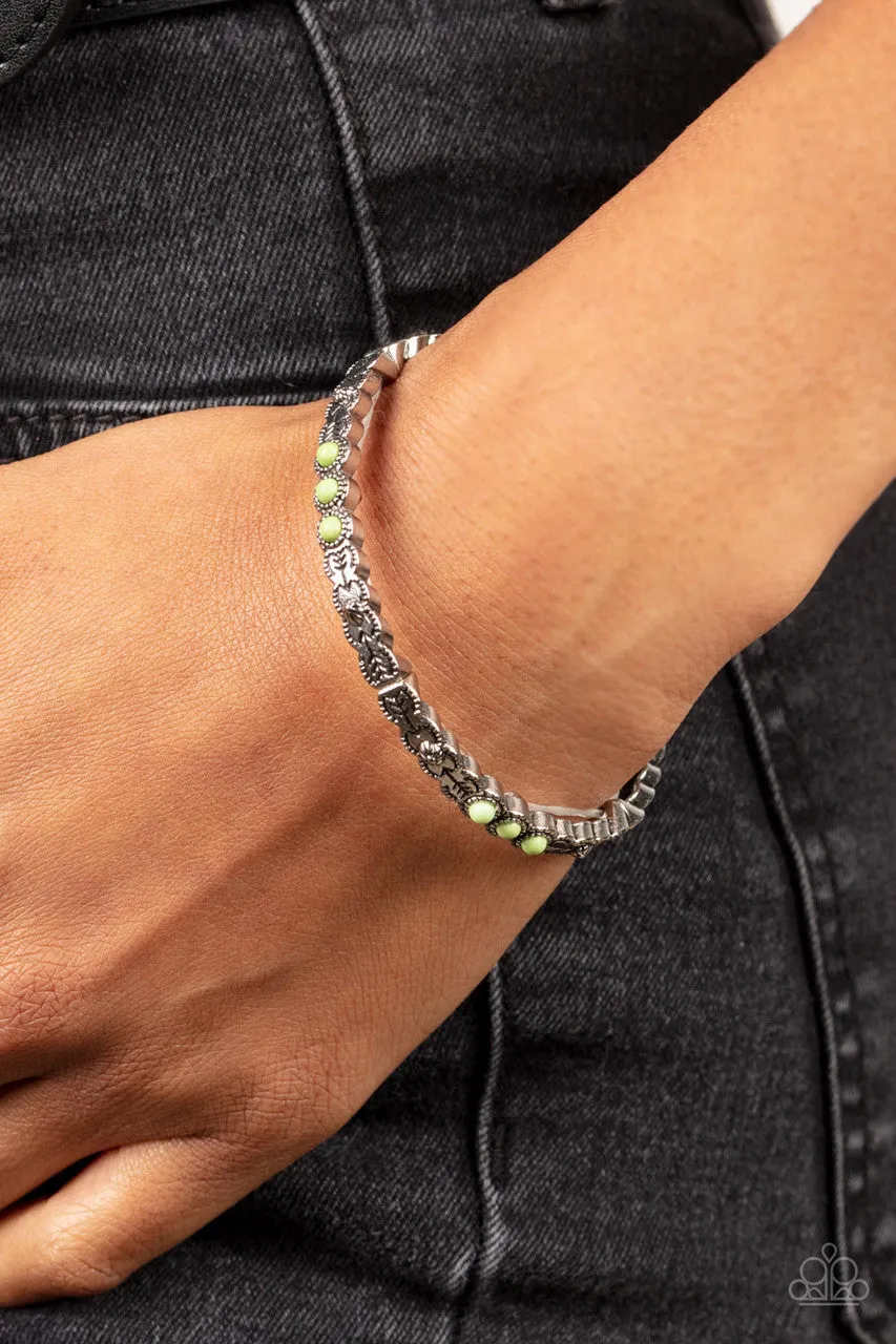 Living in the PASTURES Green Paparazzi Bracelet