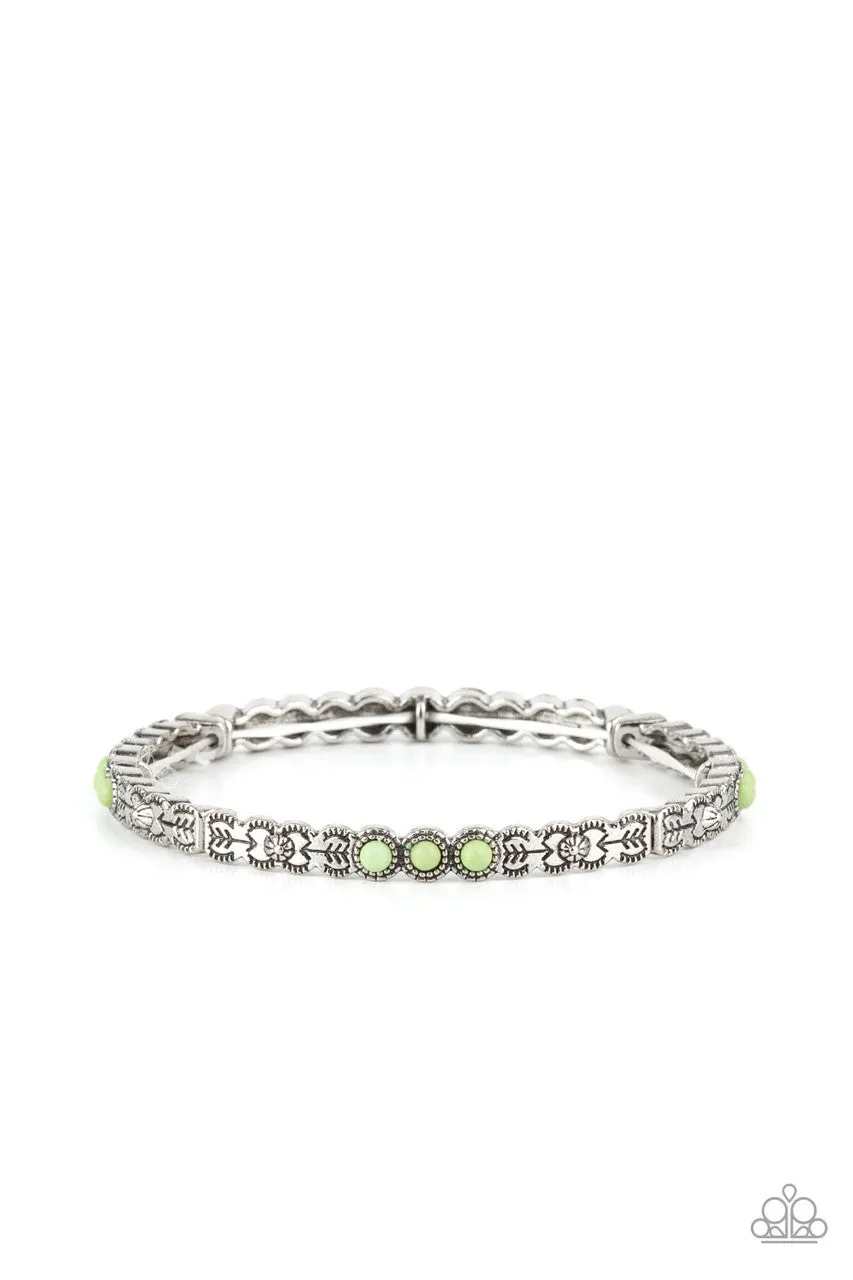 Living in the PASTURES Green Paparazzi Bracelet